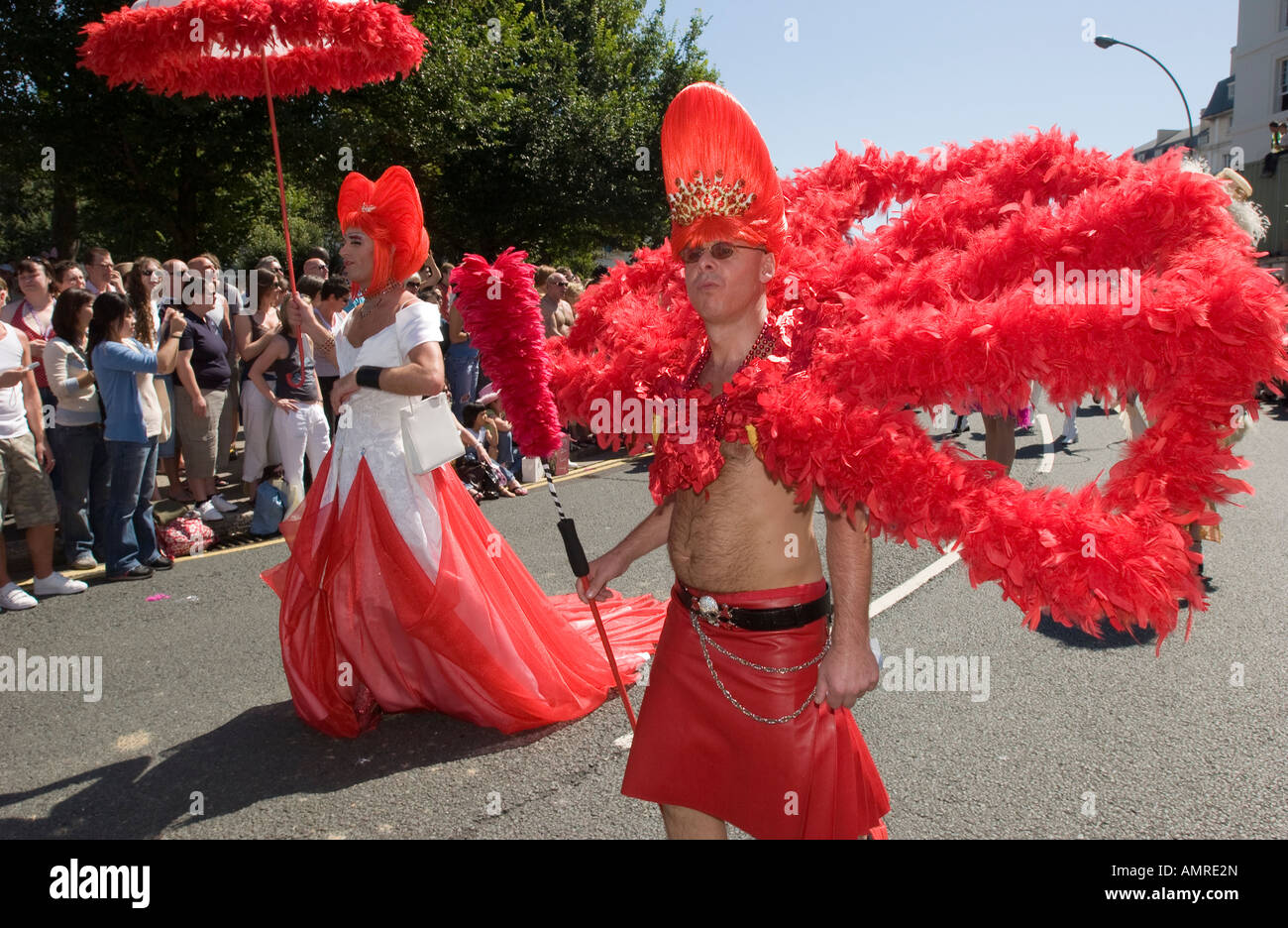 The procession at Brighton Pride the annual Gay Pride event held in the