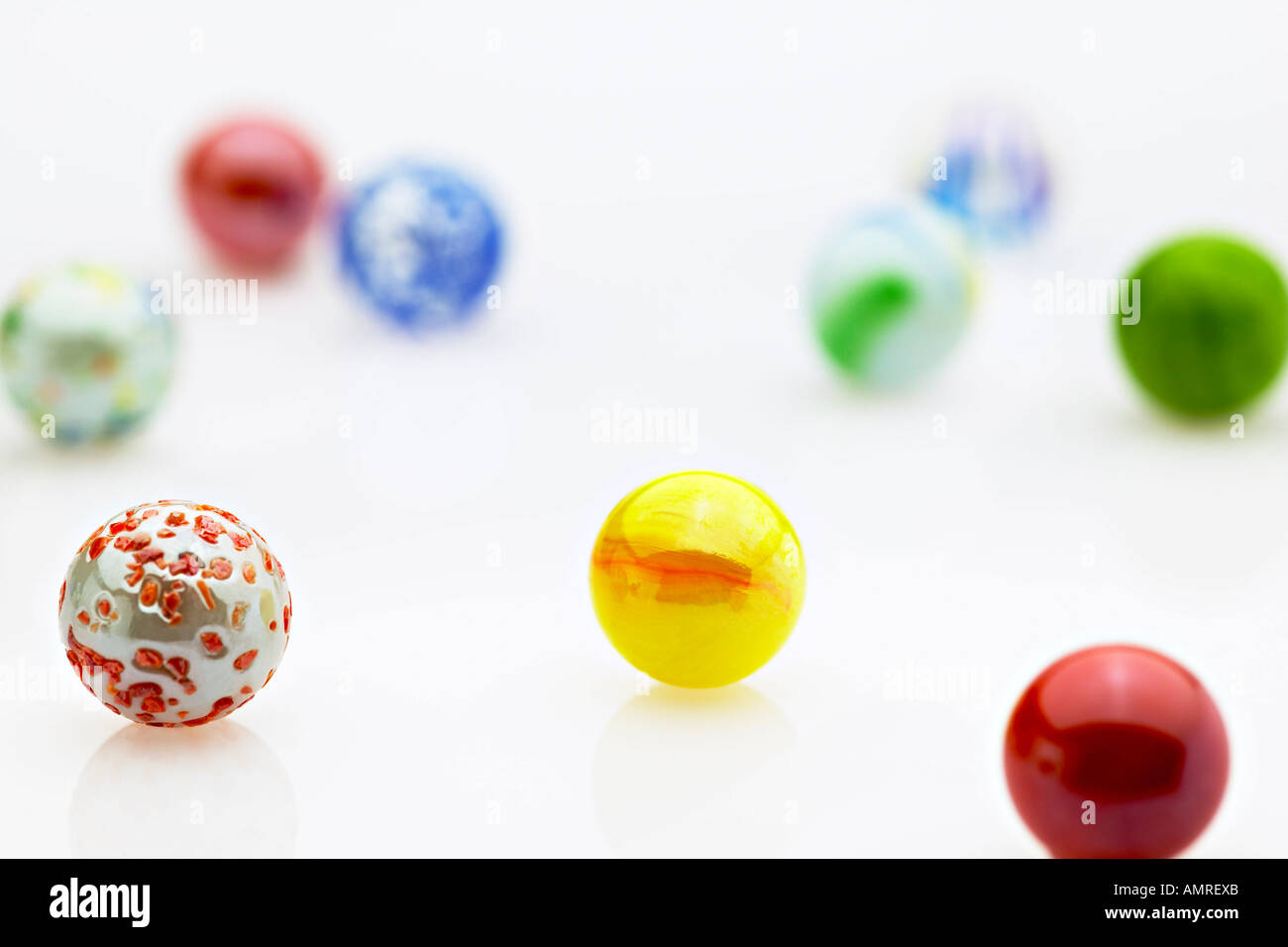 Assorted Marbles Stock Photo