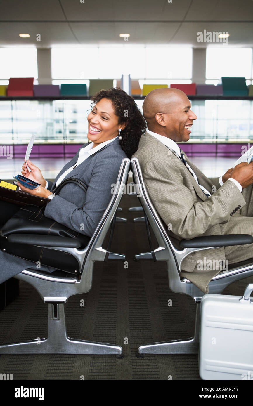Black american airport waiting area hi-res stock photography and images ...