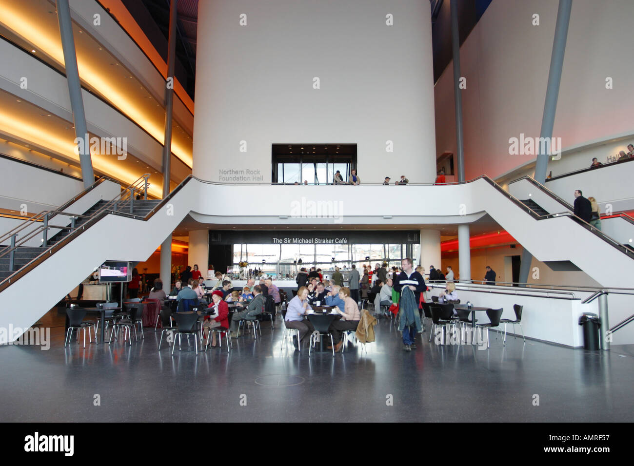 The cafe interior of the Sage music concert festival hall Gateshead
