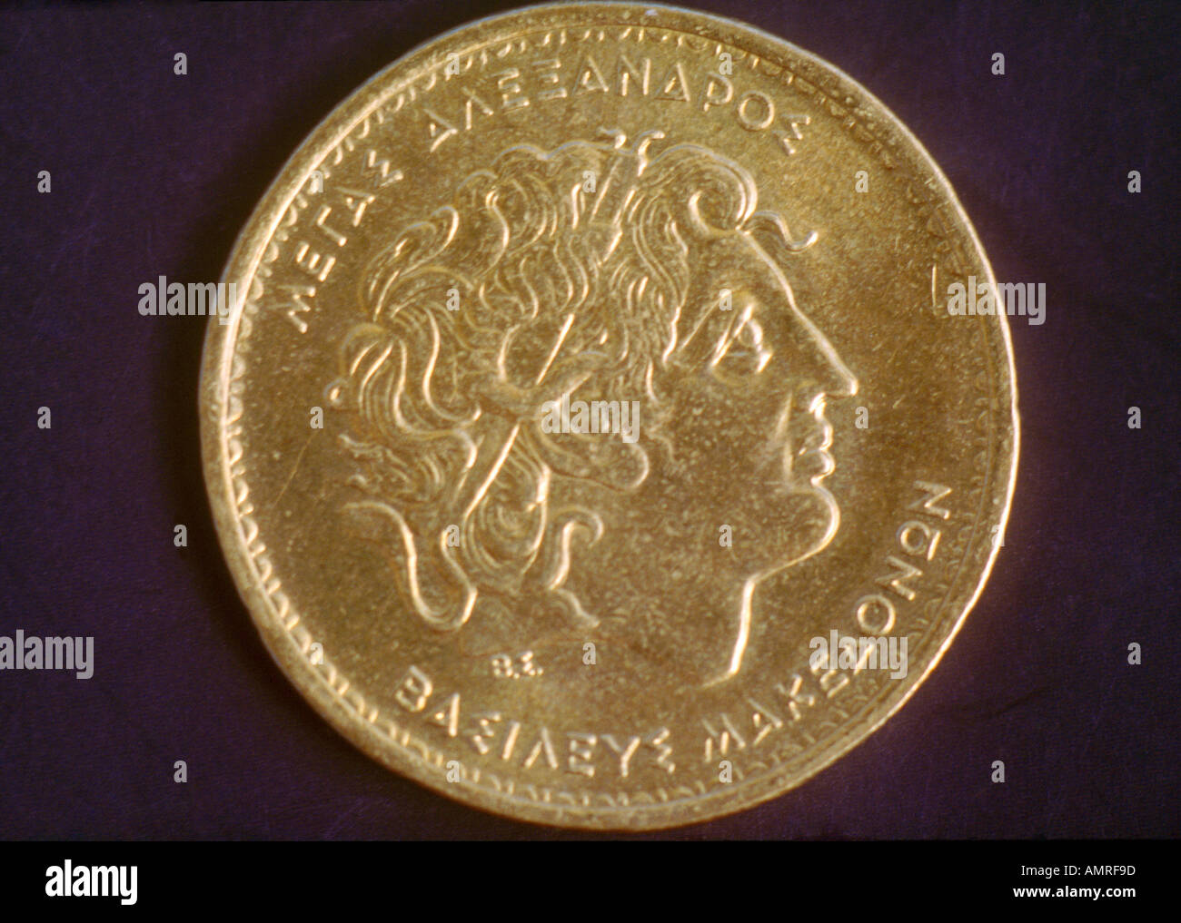 Alexander The Great Coin Stock Photo