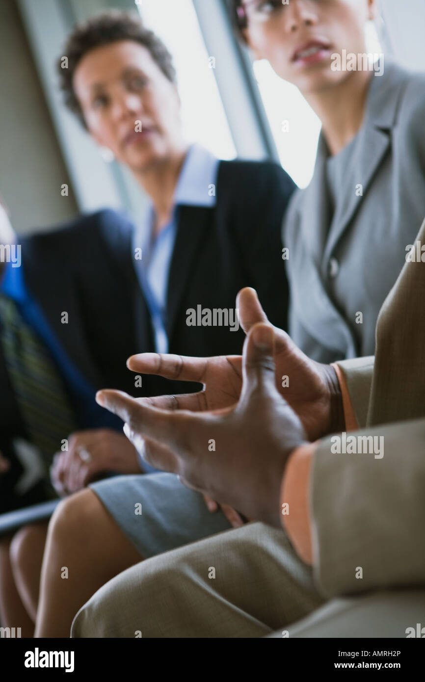 African businesspeople at meeting Stock Photo