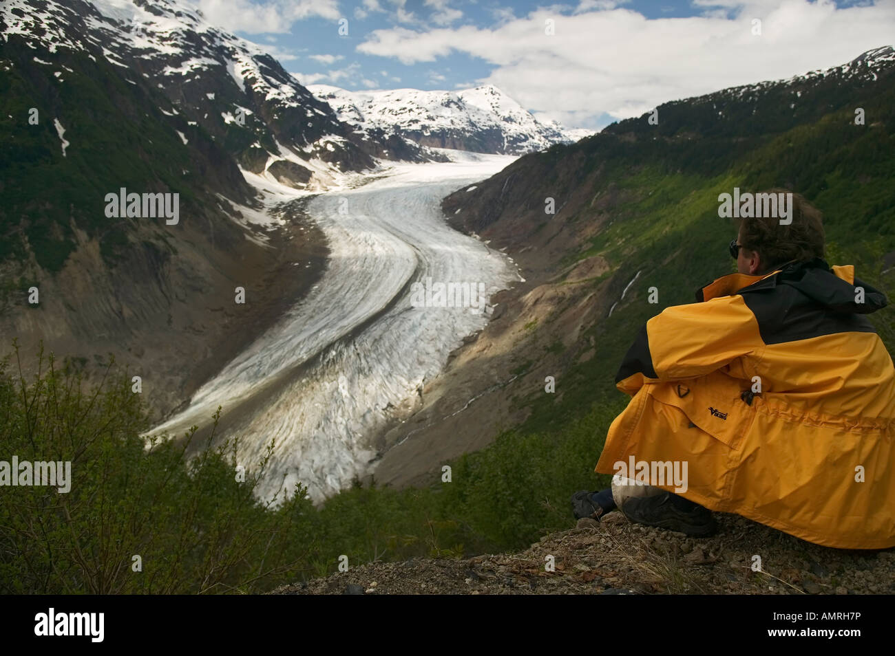 USA; Alaska, Hyder, Salmon Glacier, Misty Fjord National Monument, Modelreleased Stock Photo
