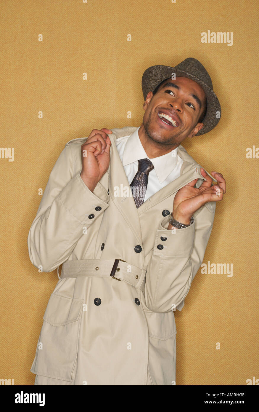 Black Trench Coat High Resolution Stock Photography and Images - Alamy