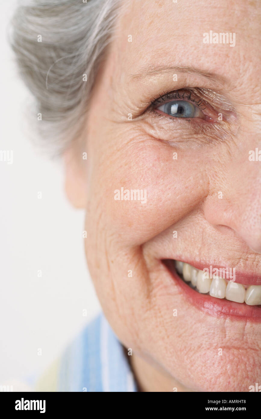 Portrait Old Woman Wrinkled Face High Resolution Stock Photography and ...