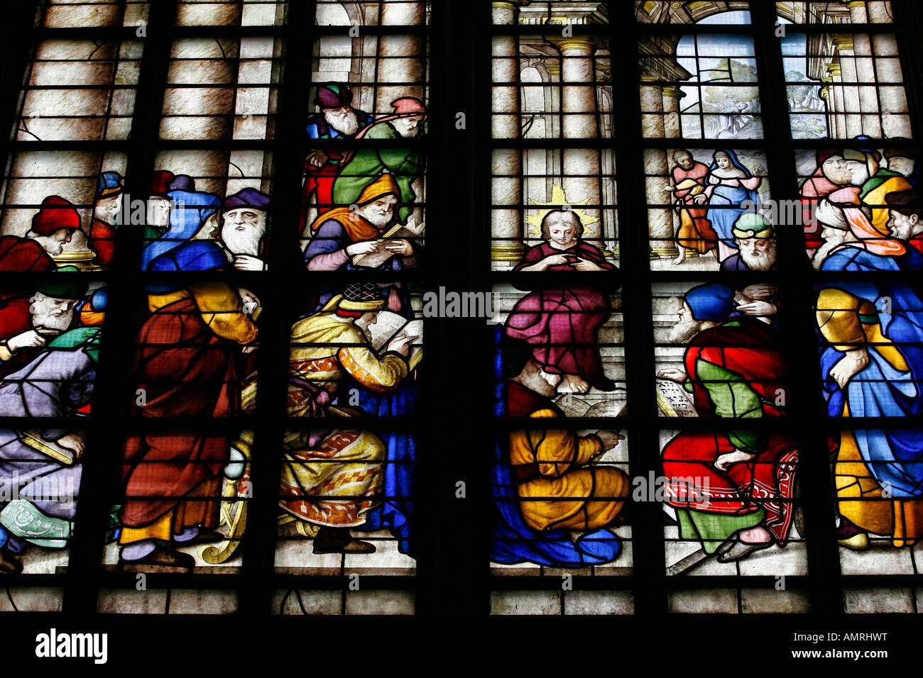 Soldering a stained glass window hi-res stock photography and images - Alamy