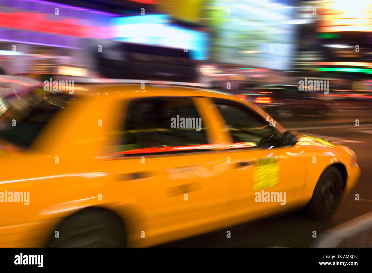 Taxi in Times Square, New York City, New York, USA Stock Photo Alamy