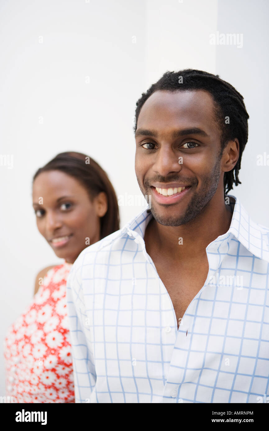 Portrait of African couple Stock Photo