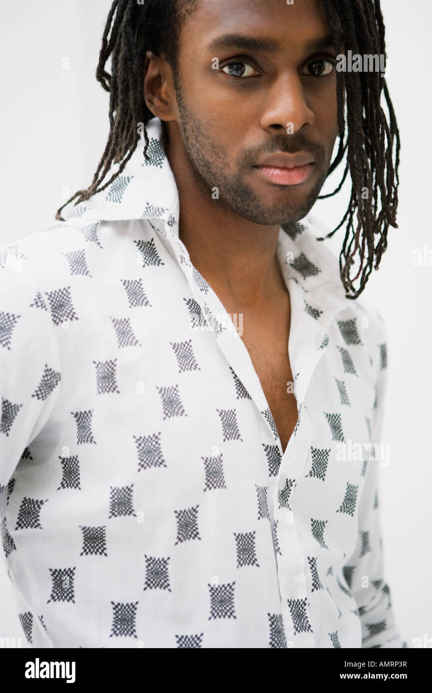 African man with dreadlocks Stock Photo