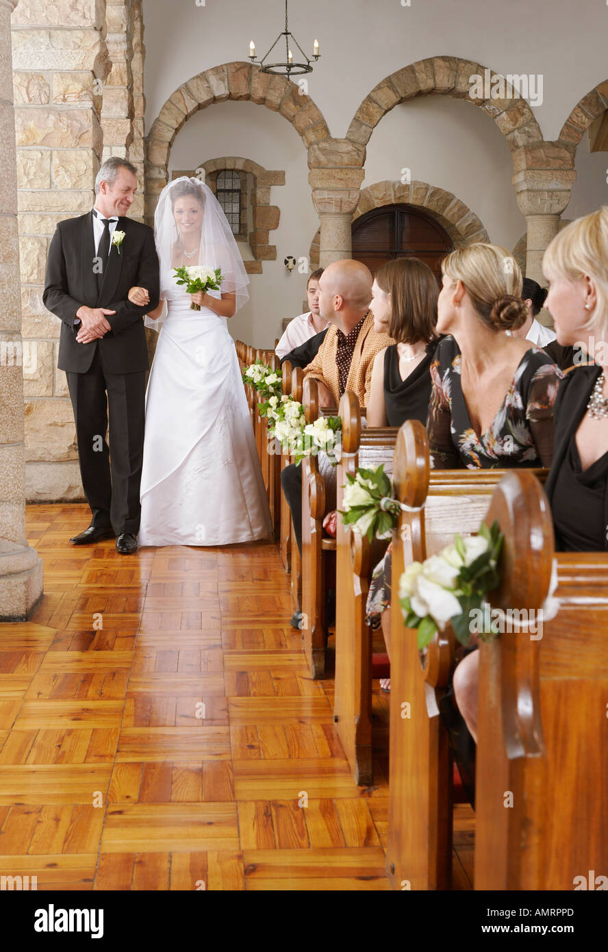 Bride Walking Down Aisle With Father High Resolution Stock Photography And Images Alamy