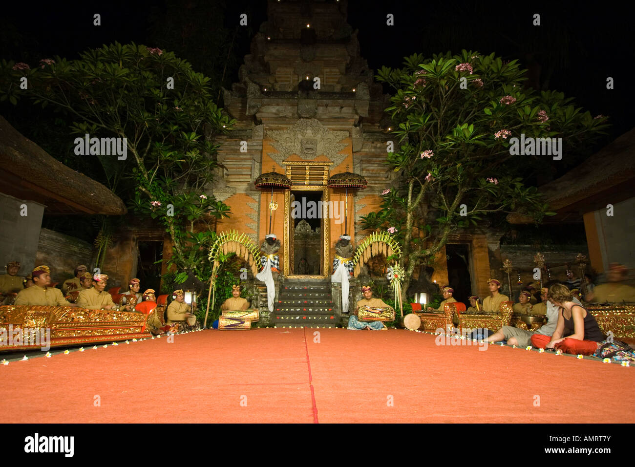 Traditional Dance Stage Ubud Palace Bali Indonesia Stock Photo - Alamy