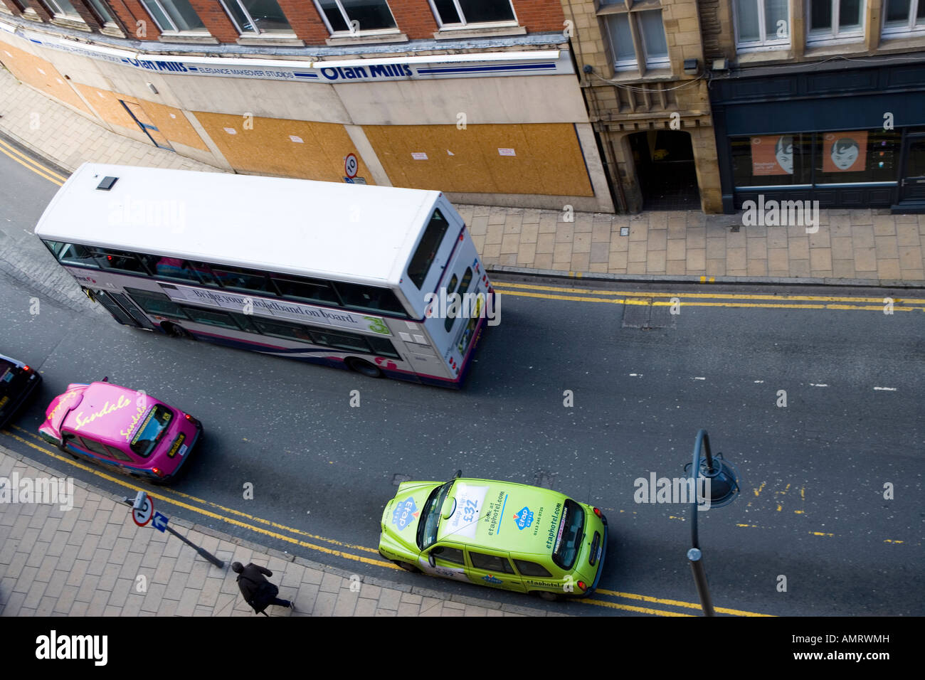 Leeds City Centre Taxi Rank at Train station Stock Photo Alamy