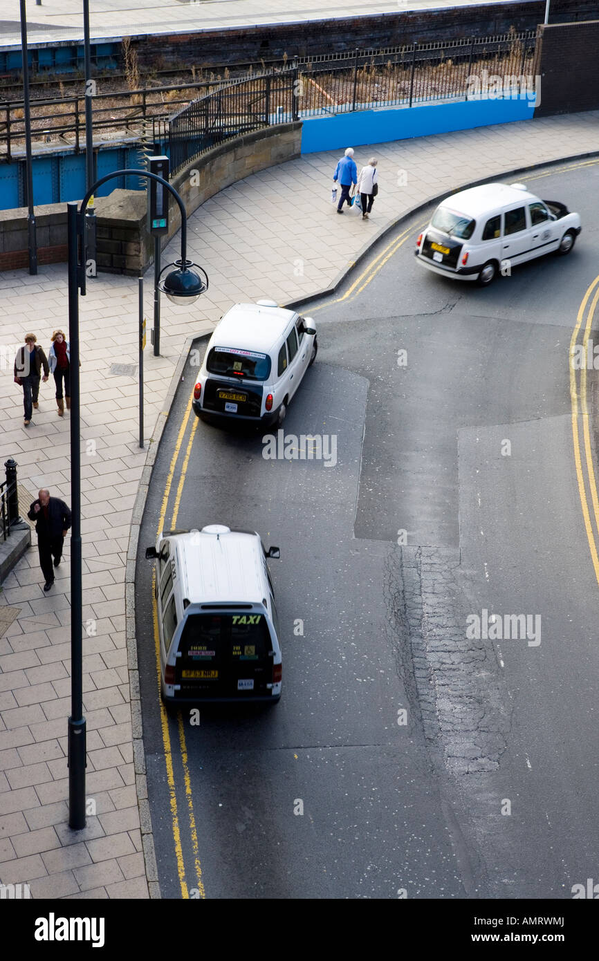 Leeds City Centre Taxi Rank at Train station Stock Photo Alamy