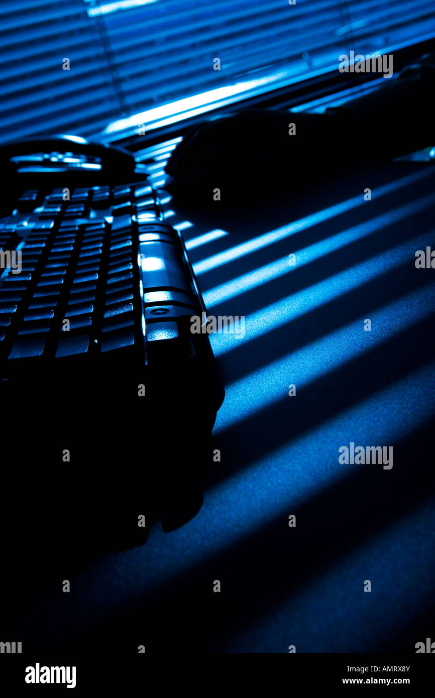 Keyboard in office Stock Photo - Alamy