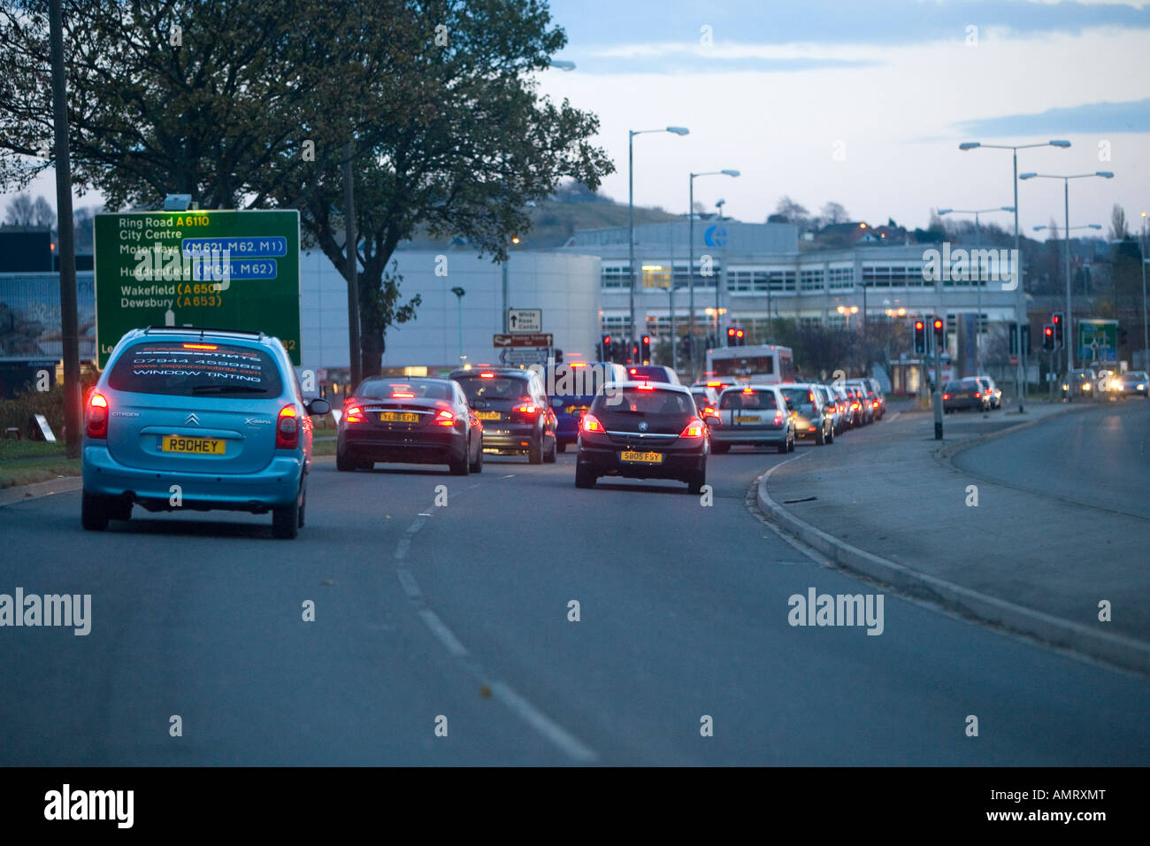 Roads In England Traffic and cars at dusk on a roads in England Stock Photo - Alamy