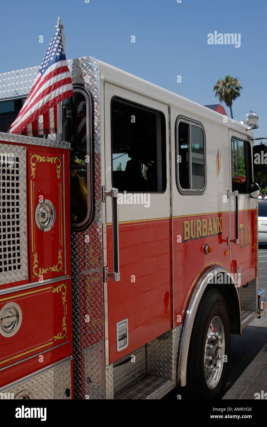A Burbank City Fire Truck, California Stock Photo Alamy