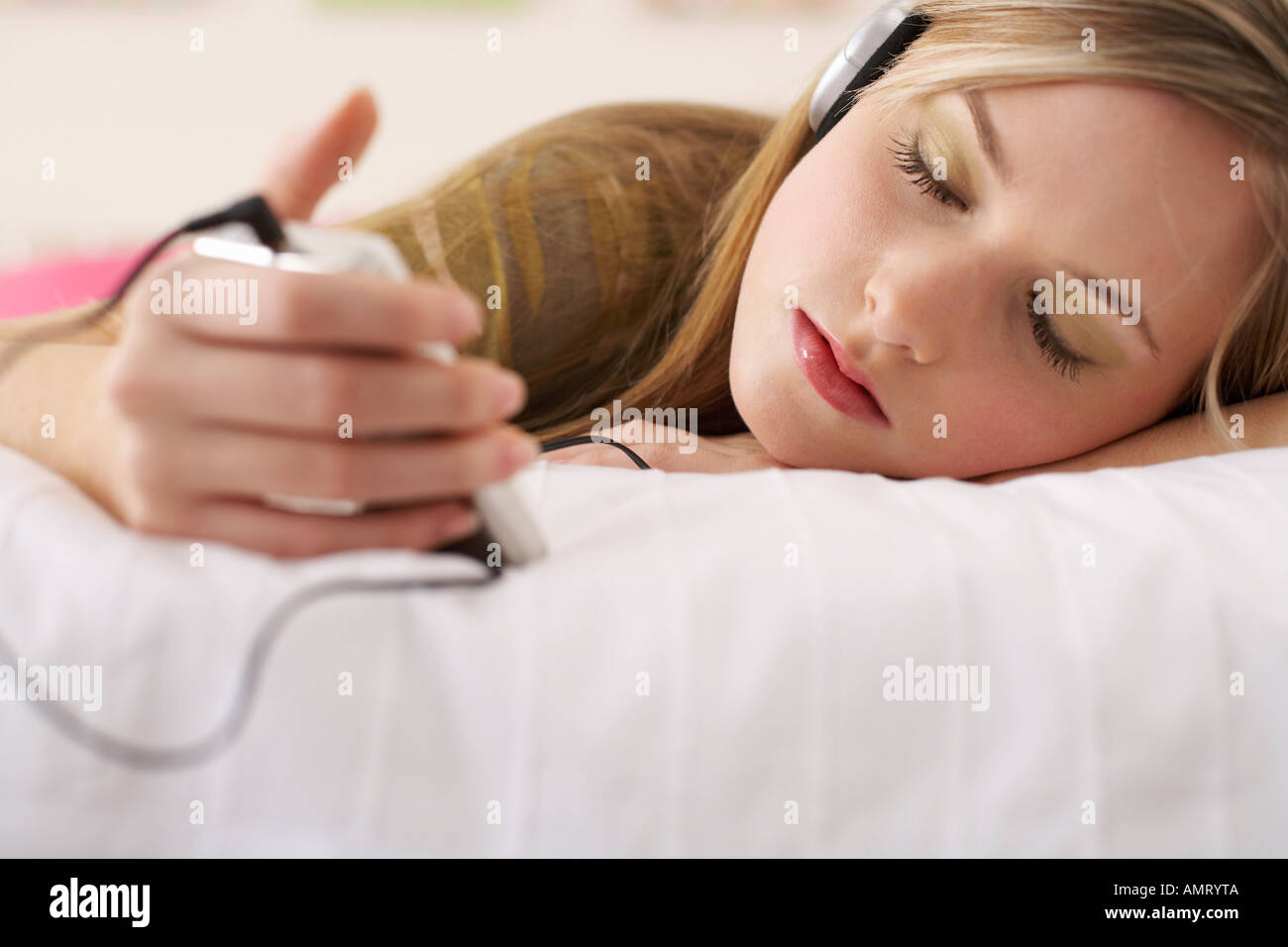 Preteen girl lying on stomach hi-res stock photography and images - Alamy