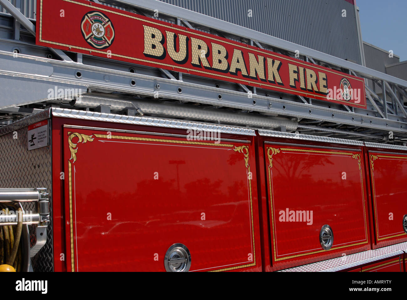 A Burbank City fire truck, Burbank, California Stock Photo Alamy