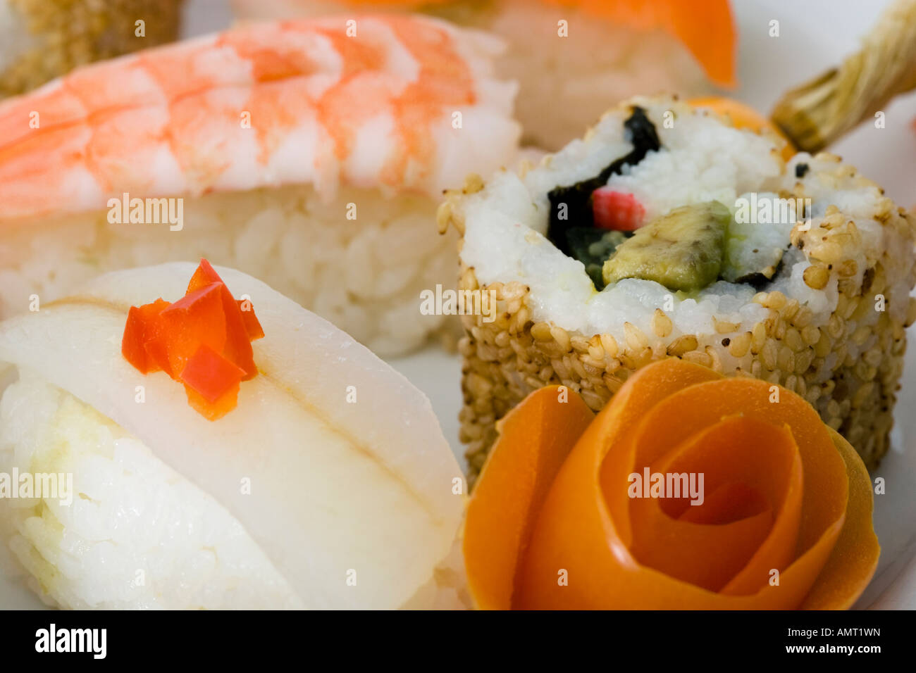 Selection of sushi Stock Photo - Alamy