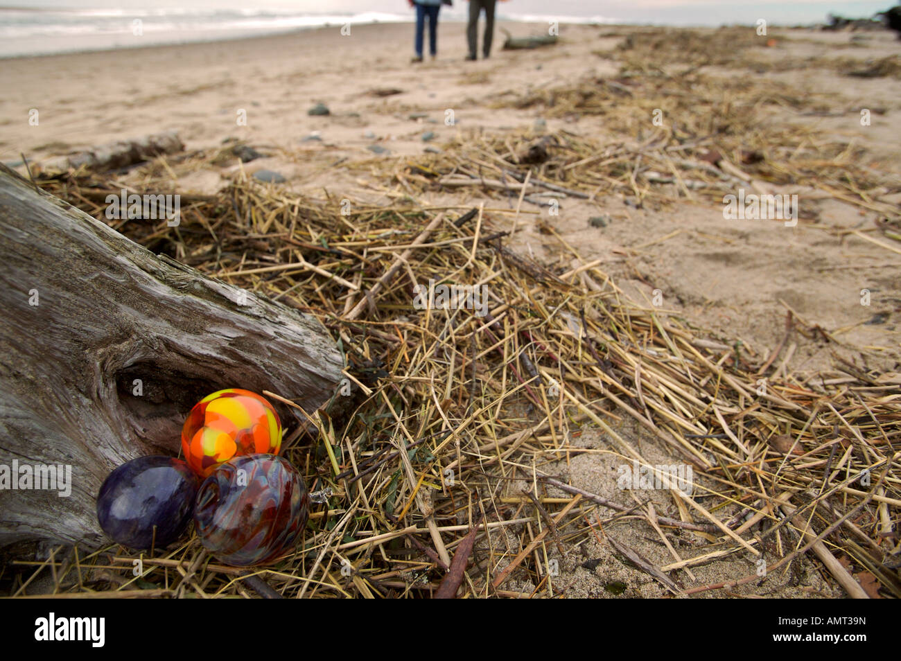 Glass Floats on the Historic Taft District beach in Lincoln City, Oregon  Coast, Oregon, Highway 101, USA, North America Stock Photo - Alamy