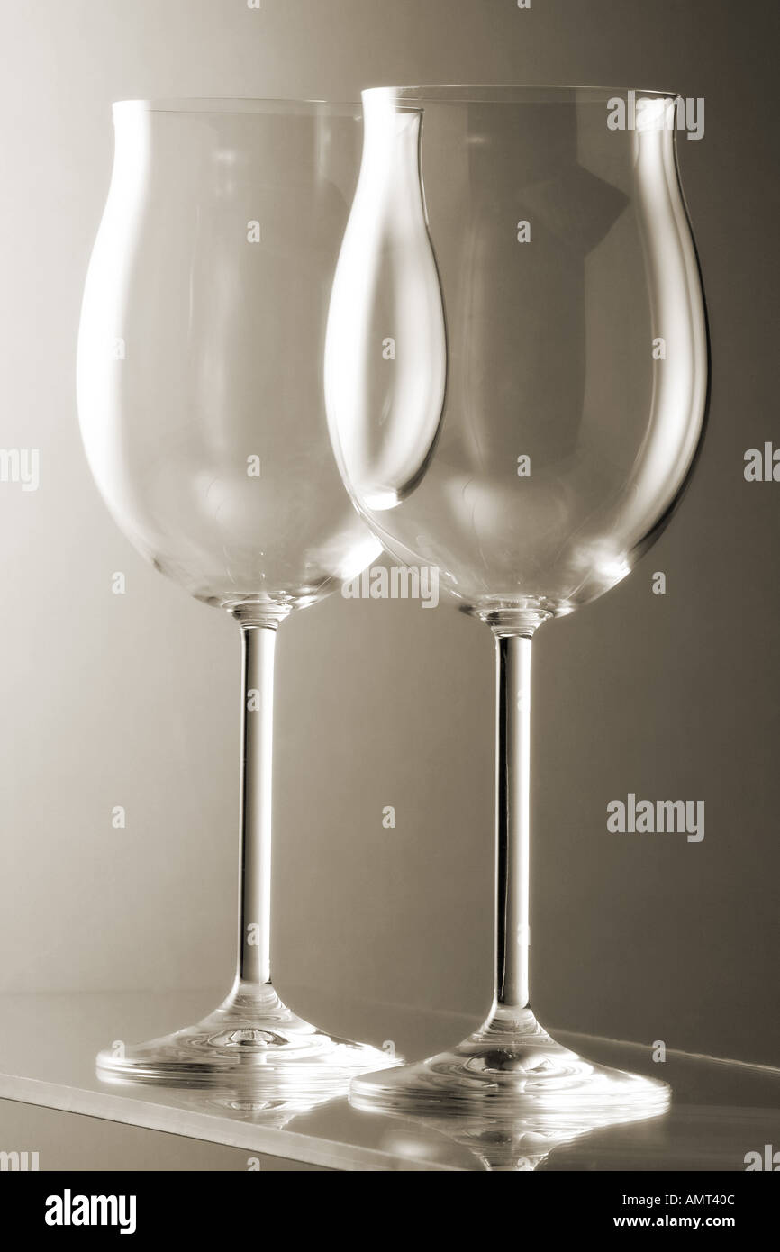 Wine glasses, close-up Stock Photo