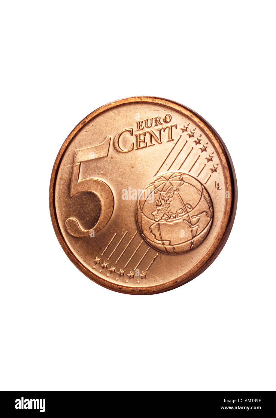 5 Euro Cent Stock Photo