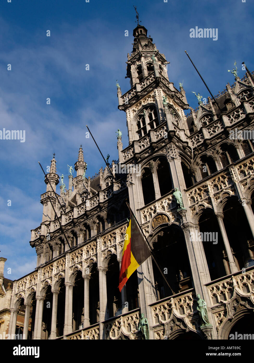 The Musee de la Ville museum on the Grand Place main square in Brussels Belgium Stock Photo
