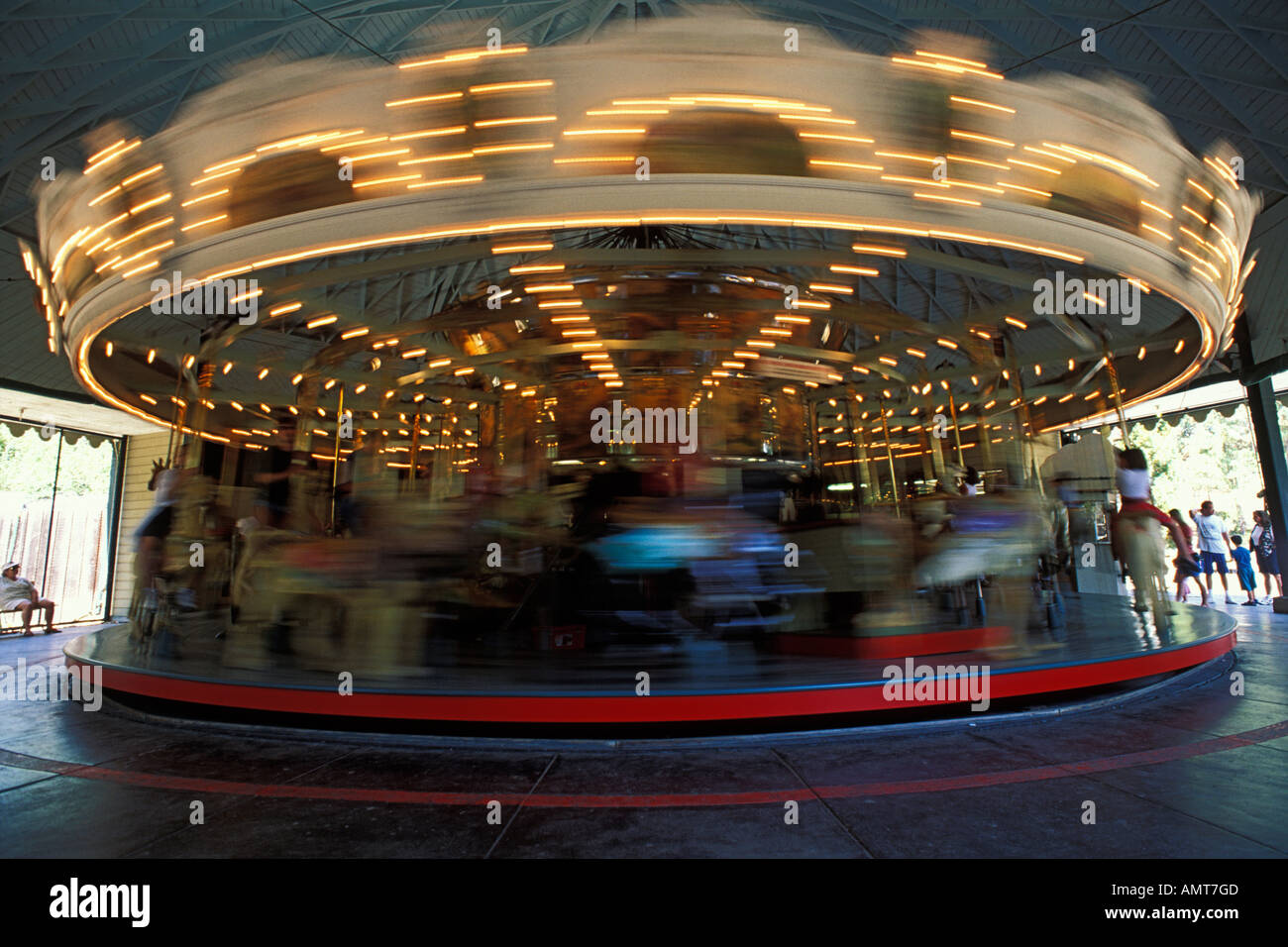 California, Berkeley, Merry go round, Tilden Park Stock Photo Alamy