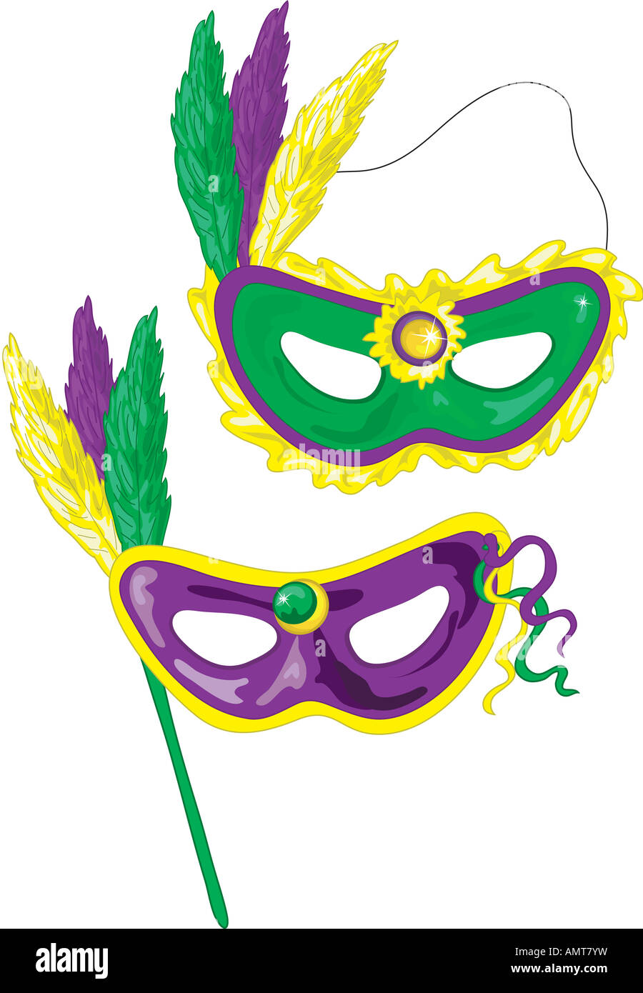 Mardi Gras masks Stock Photo Alamy