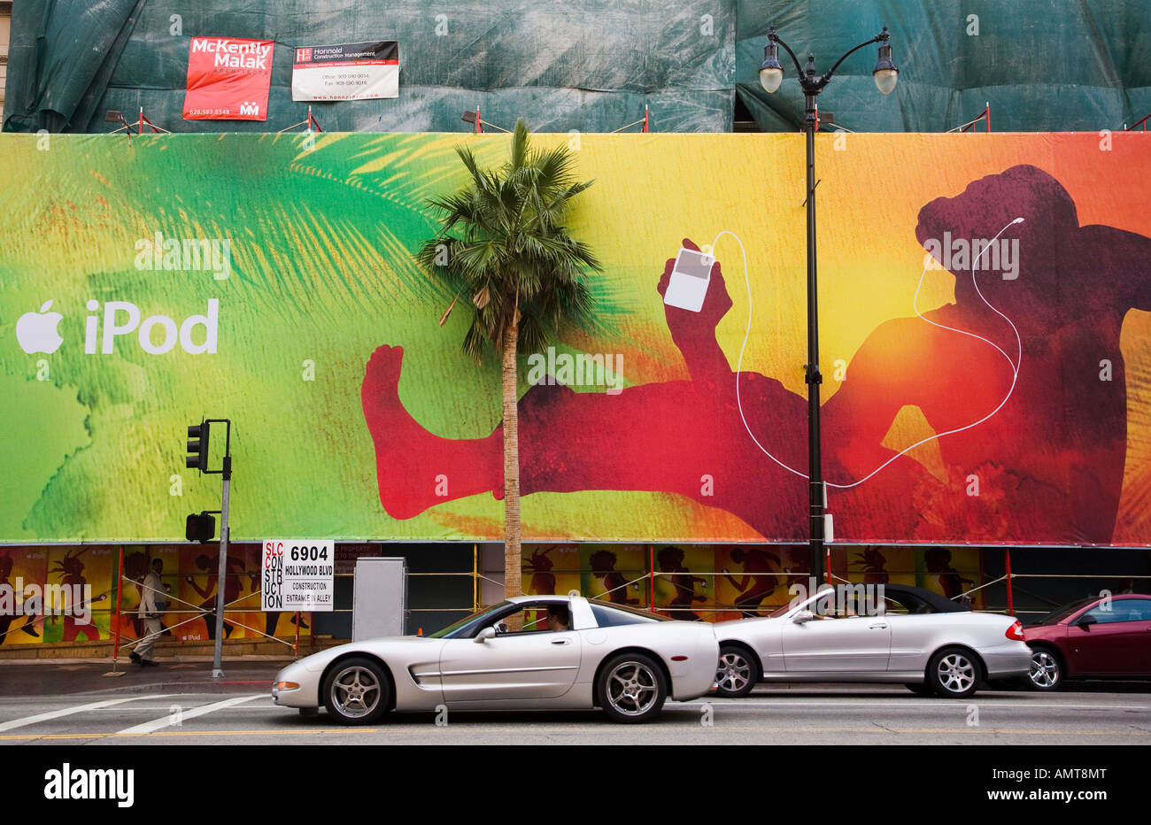 billboard ad on Hollywood Boulevard Los Angeles County California