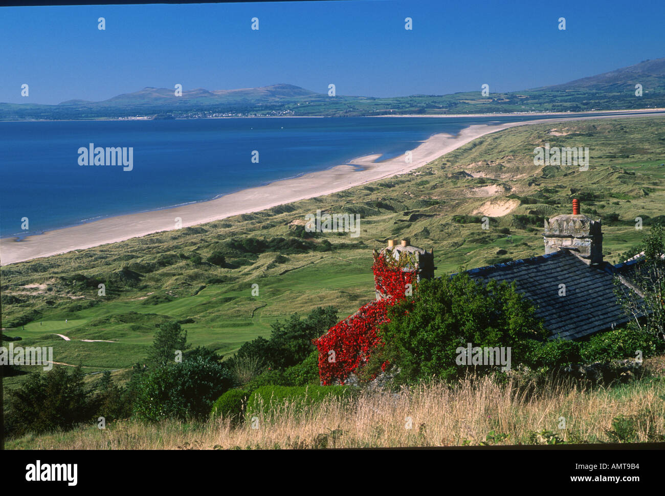 Harlech Beach North West Wales Stock Photo