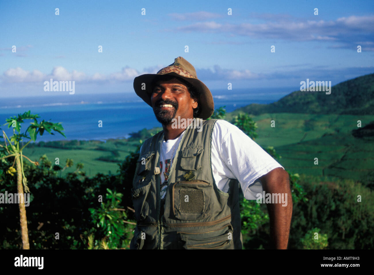 Mauritius View from Domaine du Chasseur estate Stock Photo Alamy