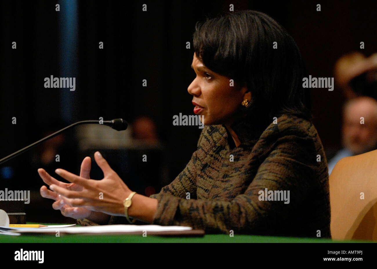 Jill Rice State Senate Secretary of State Condoleezza Rice testifies during a Senate Foreign ...