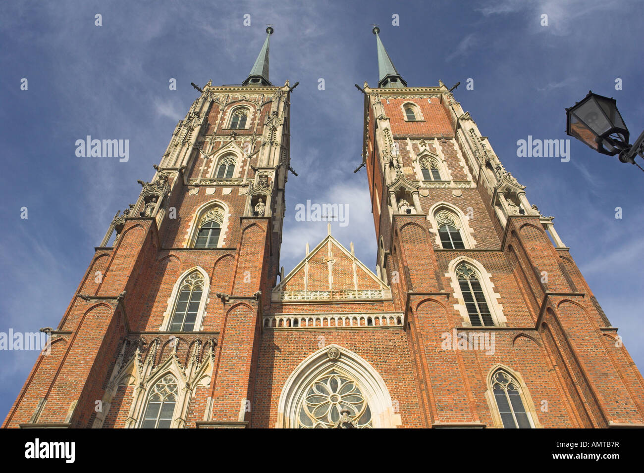 Towers of Saint John Cathedral Wroclaw Lower Silesia Poland Stock Photo ...