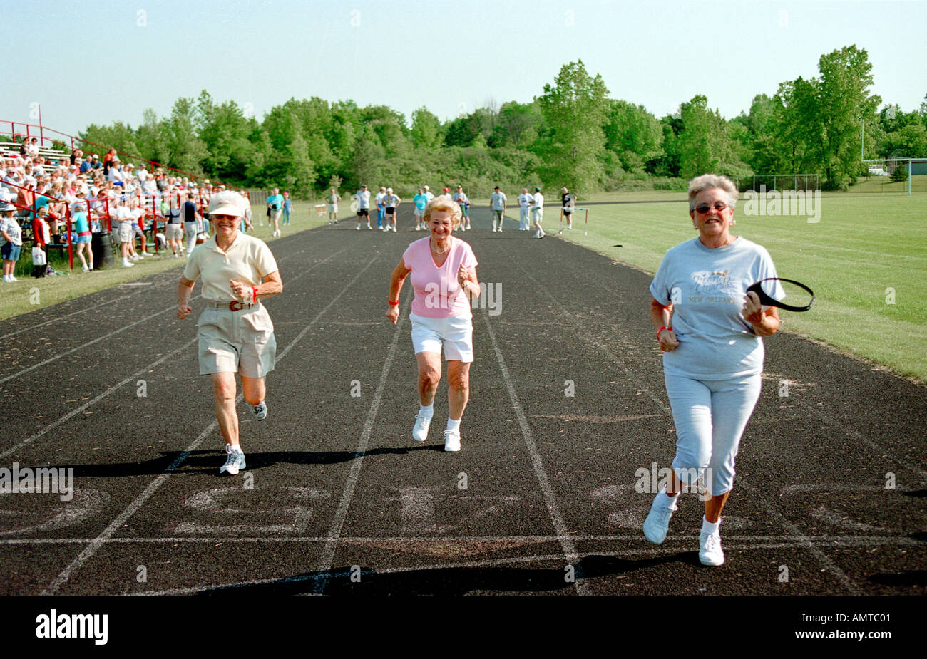 Senior citizens participate in senior Olympic sporting games St Clair