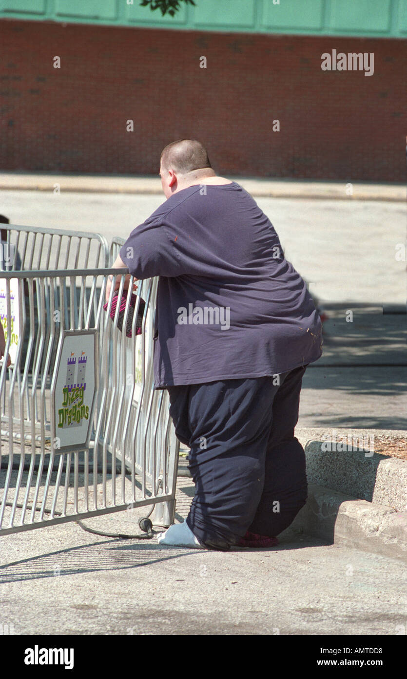 Fat obese male Stock Photo - Alamy