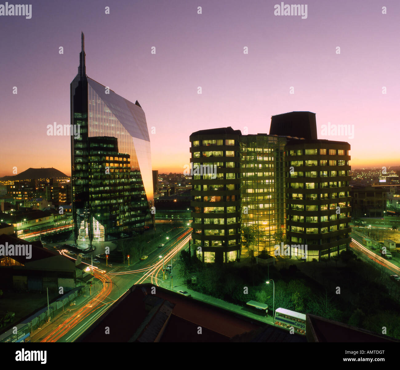 Diagonal Street which used to house the Johannesburg Stock Exchange in the Johannesburg CBD Stock Photo