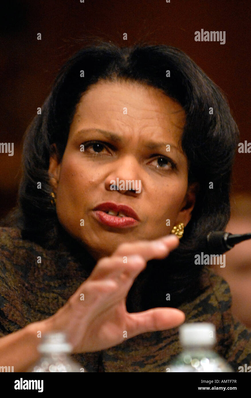 Secretary of State Condoleezza Rice testifies during a Senate Foreign ...