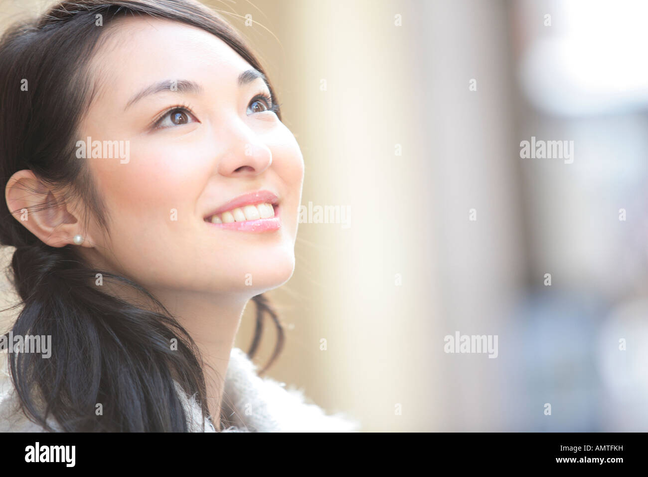 Japanese young woman winter hi-res stock photography and images - Alamy