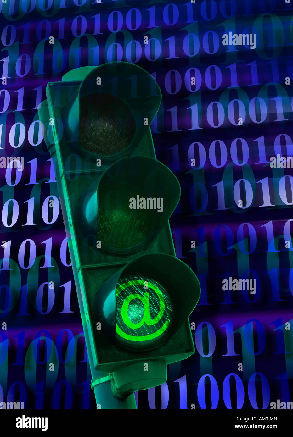 Traffic light for data flow Stock Photo - Alamy
