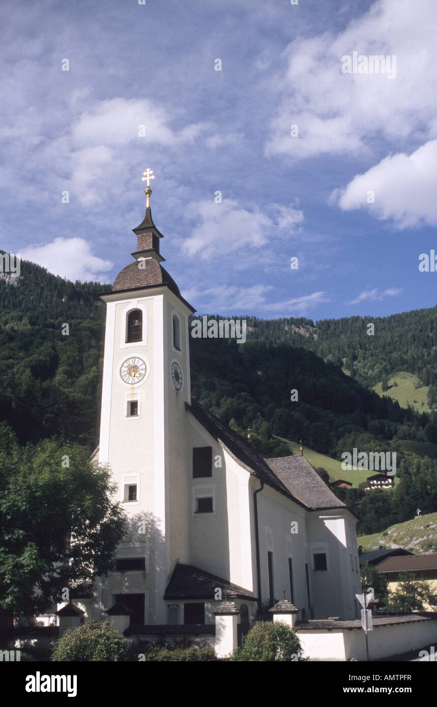 Church in a small village, Bavarian Alps, Germany Stock Photo - Alamy