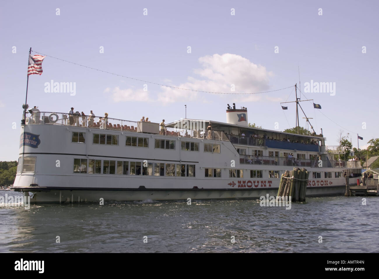 Mount Washington scenic cruise ship on Lake Winnipesaukee New Hampshire