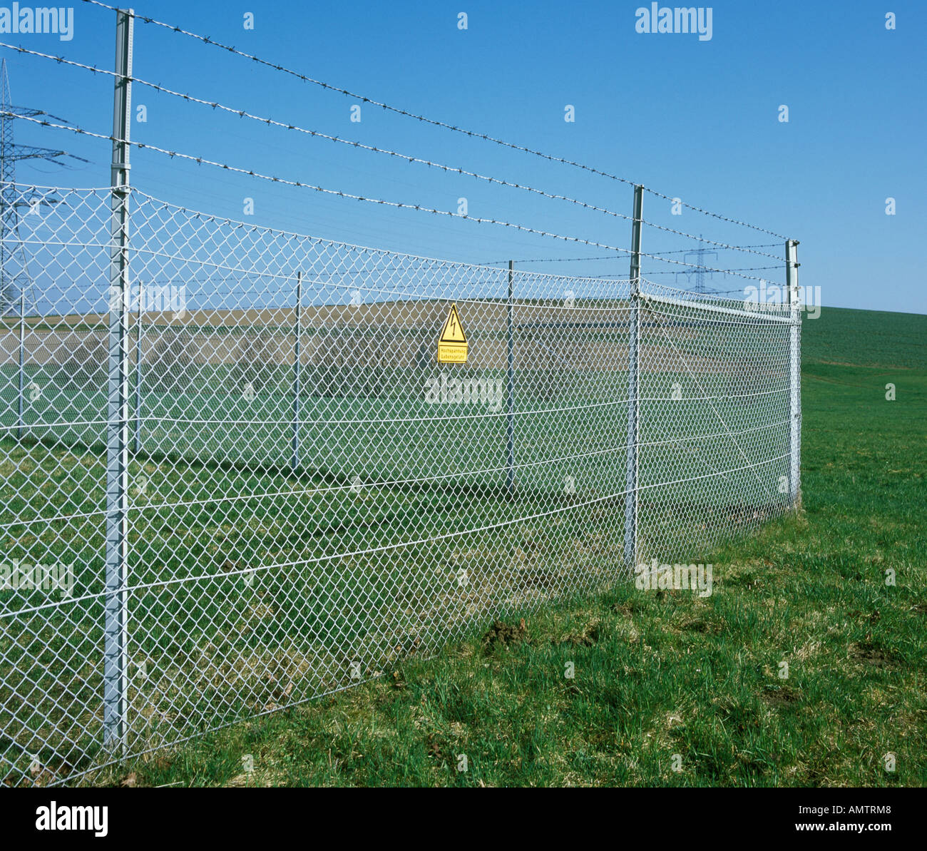 High voltage fence hires stock photography and images Alamy