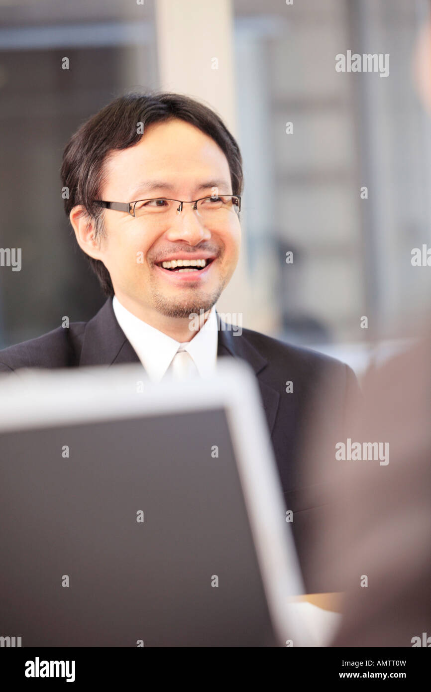 Portrait of Japanese office worker Stock Photo Alamy