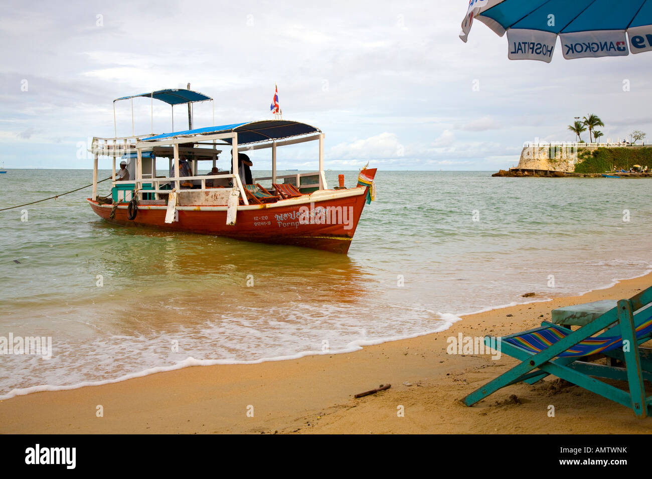 Charter Fishing boat Pattaya Thailand Stock Photo Alamy