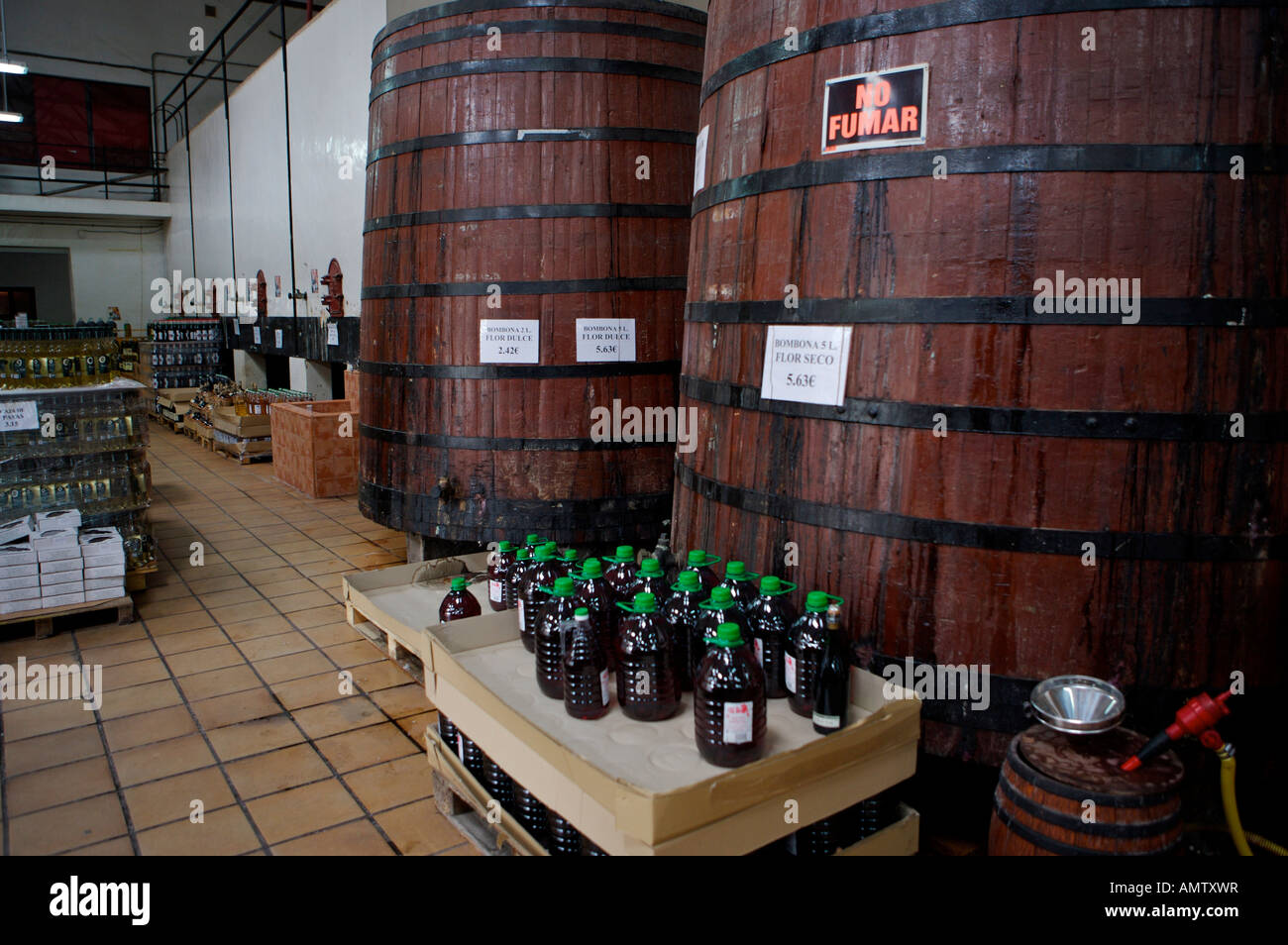 Wines from the barrel at a Bodega, CoOperative Valenciana Virgen Pobre