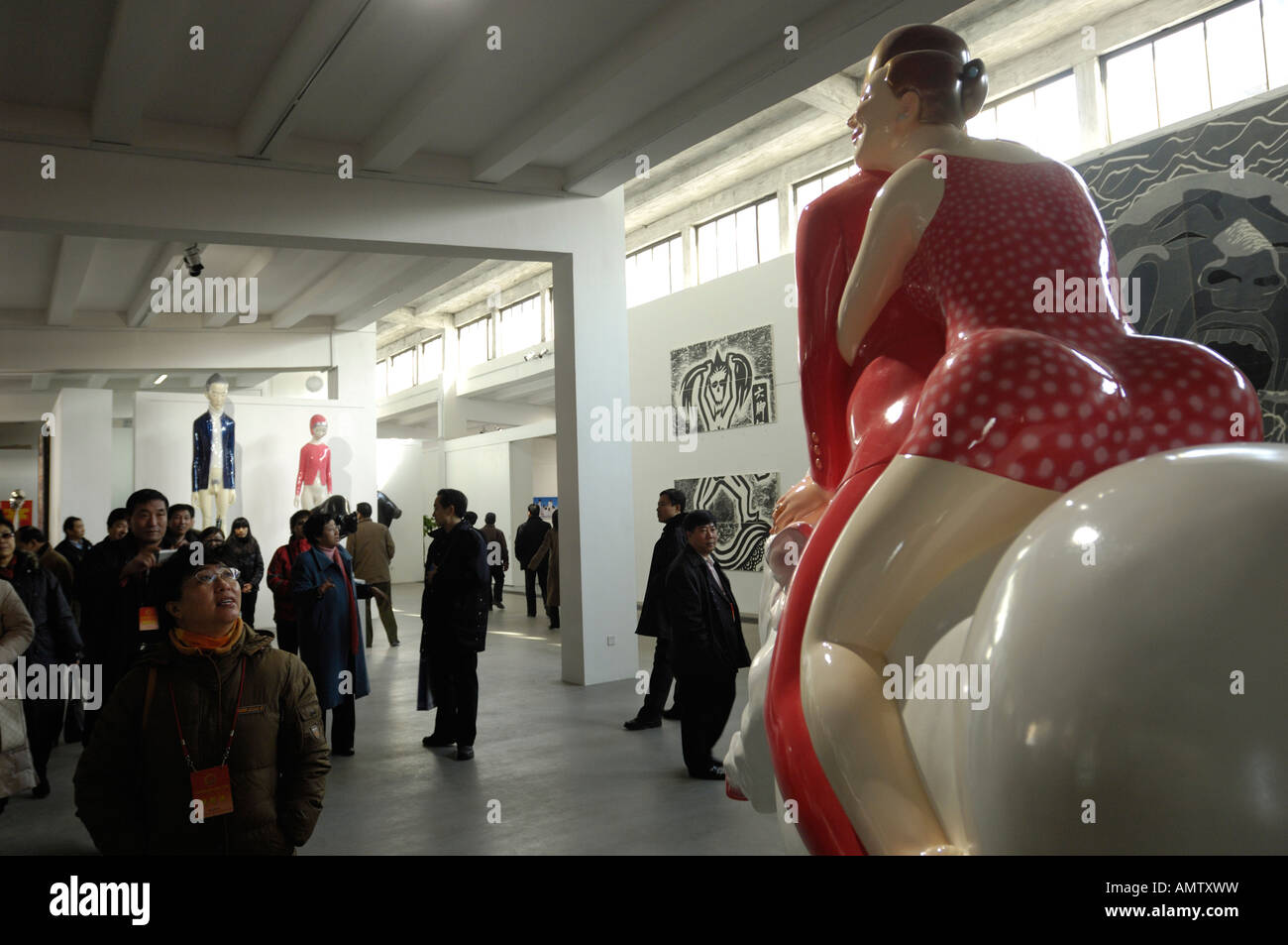 Contemporary art exhibition at 798 Art Zone in Beijing, China. 18 Dec 2007 Stock Photo