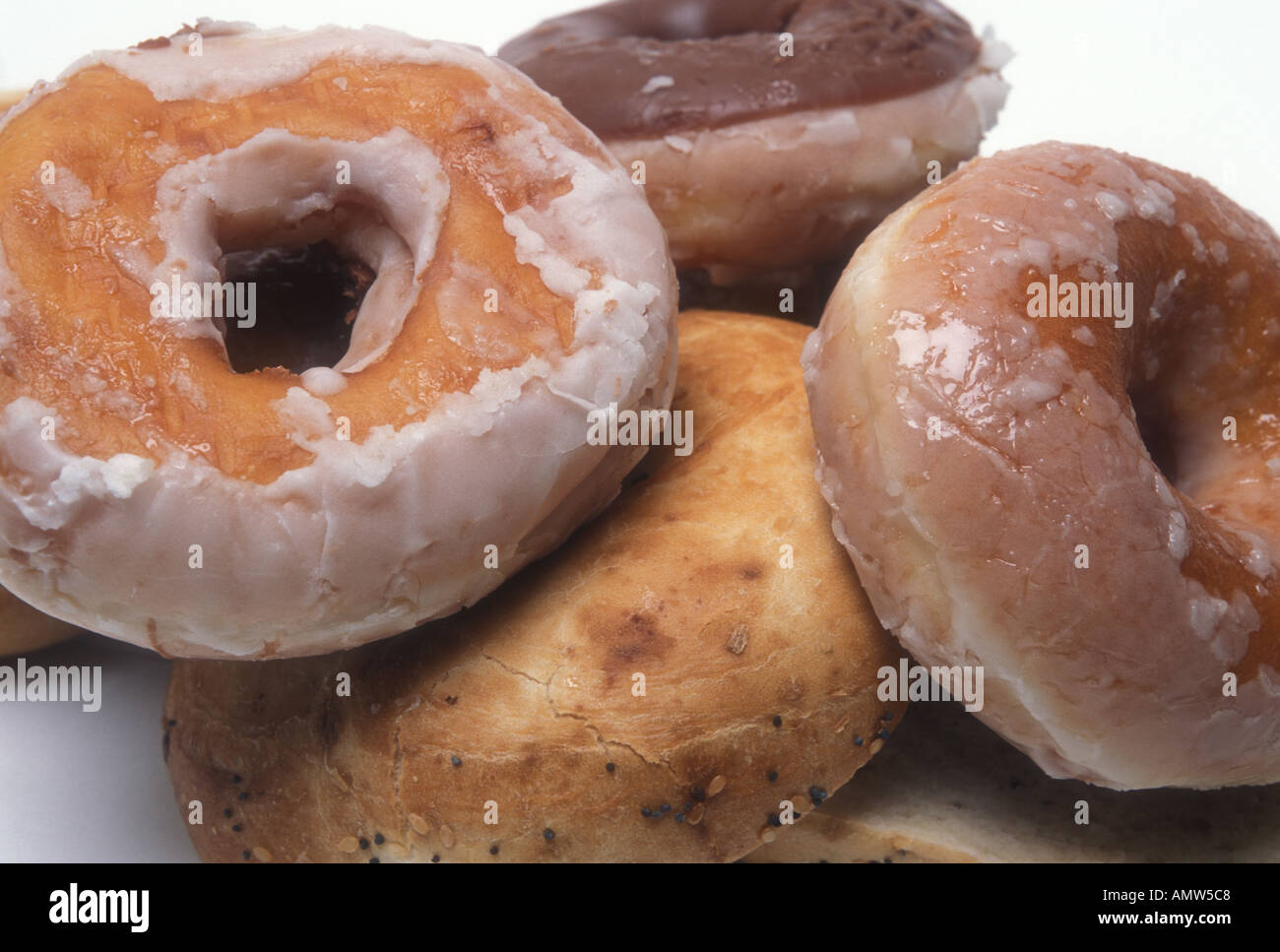 Donuts and Bagel Stock Photo Alamy