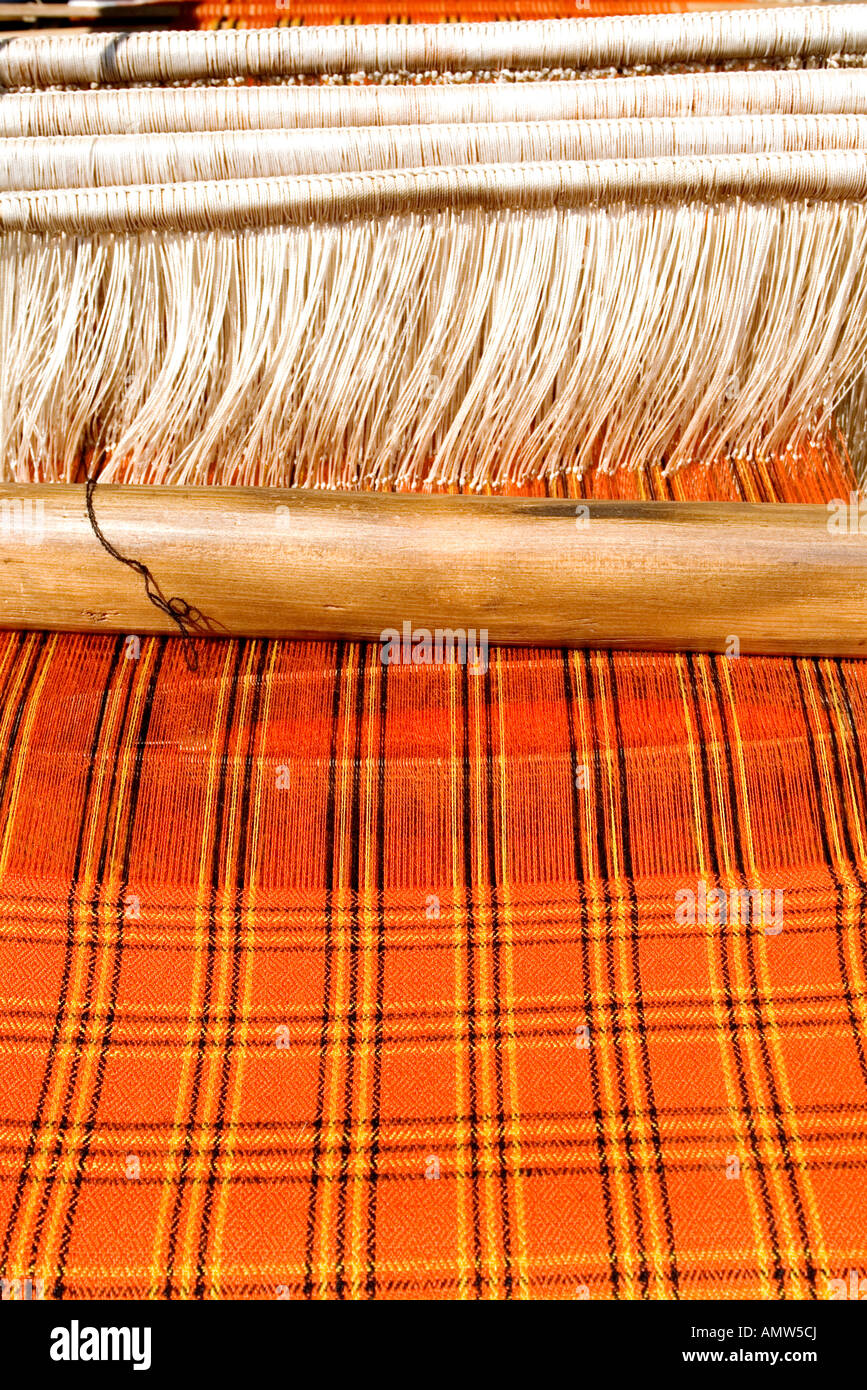 Typical bhutanese textile fabric Stock Photo