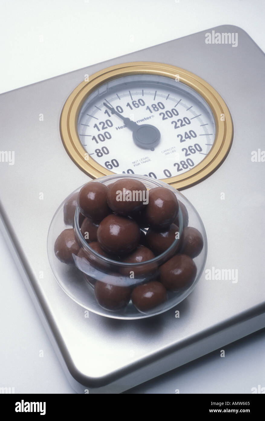 Weighing scale chocolate hi-res stock photography and images - Alamy